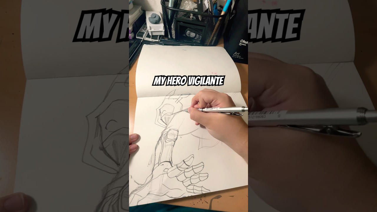 My hero vigilante drawing