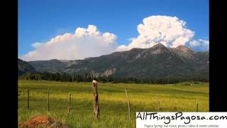 preview picture of video '2013 West Fork Fire As Seen From Pagosa Springs, CO'