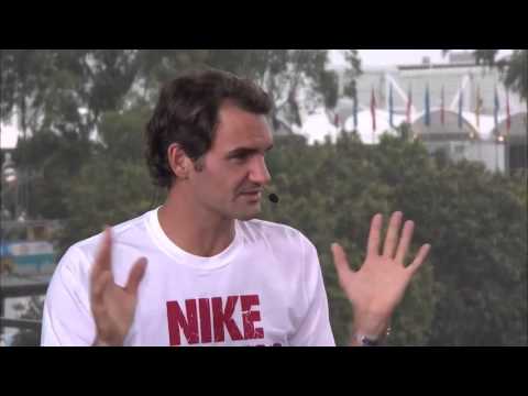 Roger Federer Live in ESPN Studio after Gabashvili match