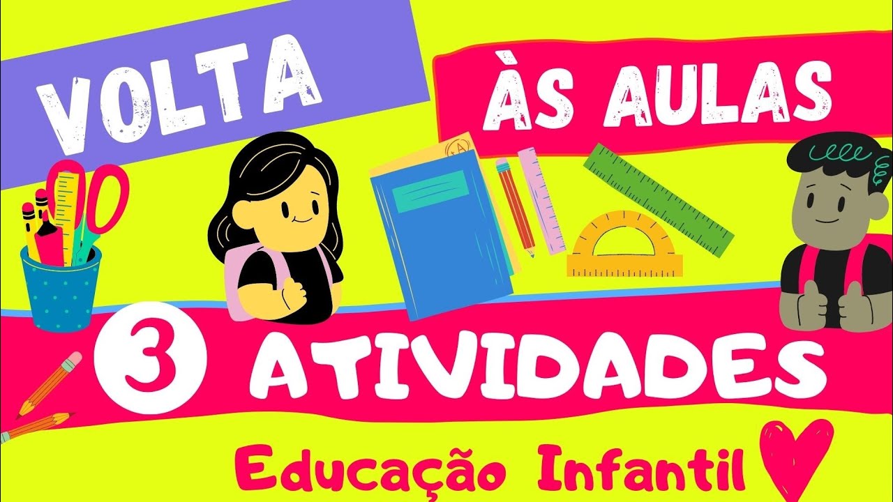 🔴3 ATIVIDADES DE VOLTA ÀS AULAS| RECURSOS FÁCEIS📚