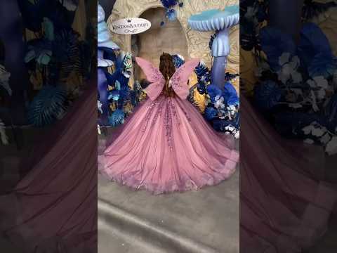 Wow beautiful butterfly gown #fashion #dress #kidspartywearmanufacturerinmumbai