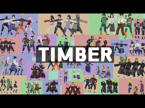 HAPPY NEW YEAR!!! Pitbull ft. Ke$ha -  Timber - NARUTO CHARACTERS | Naruto MMD