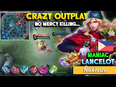 Lancelot RIP Savage! Maniac! Super Aggressive Ganking! Mobile Legends Lancelot Christmas Carnival