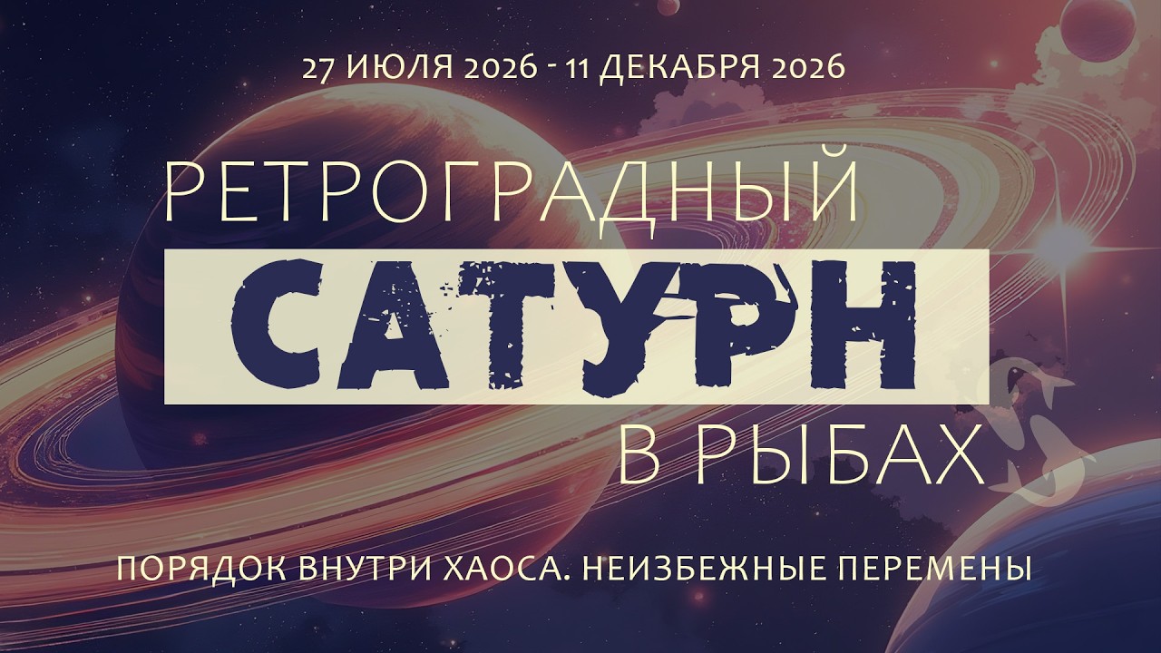 Ретроградный Сатурн в Рыбах (2026). Решительный шаг в новый порядок.