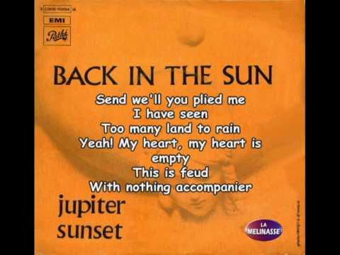 JUPITER SUNSET - Back in the sun