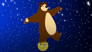 Masha et Michka en français Brille brille petite étoile - Ah vous dirai-je maman Comptine