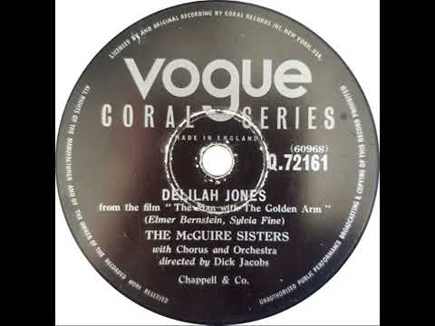 UK New Entry 1956 (83) McGuire Sisters - Delilah Jones