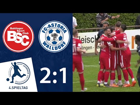 Heimsieg für den Bahlinger SC | Bahlinger SC - FC-Astoria Walldorf| 4. Spieltag RLSW