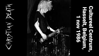 Christian Death - Cultureel Centrum, Hasselt, Belgium, 1 nov 1986