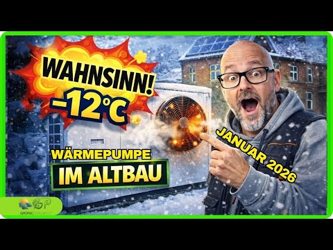 Winter -12°C ❄️🏠 Heat pump in an uninsulated old building? My construction mistakes