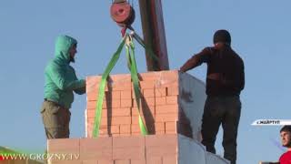 В селе Майртуп строят дома для малоимущих 