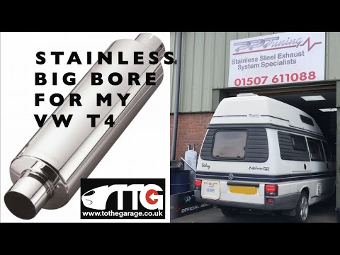 Fitting a high performance Big bore stainless exhaust system to my non Turbo 2.4 VW T4