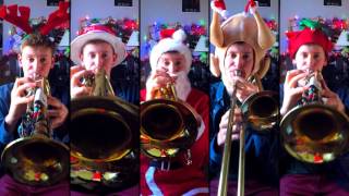 God Rest You Merry Gentlemen (Funk) for Brass Quintet with sheet music