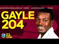 Test Match Double Hundred Chris Gayle Hits Stunning 204 West Indies Cricket