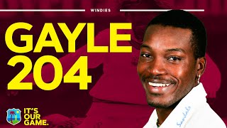 👏 Test Match Double Hundred | Chris Gayle Hits Stunning 204 | West Indies Cricket