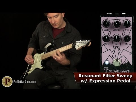 EarthQuaker Devices Transmisser Resonant Reverberator 2017 Black Sparkle / Pastel Purple Print image 9