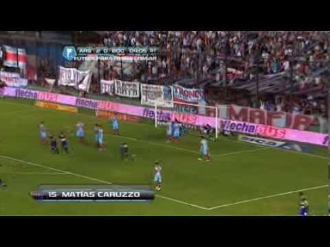 Gol de Caruzzo. Arsenal 2 - Boca 1. Fecha 16. Torneo Inicial 2013. Fútbol Para Todos