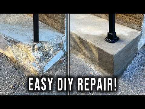 How to Repair Broken Concrete Stairs... Again.