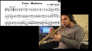 Tenor madness (theme) Sonny Rollins - How to play