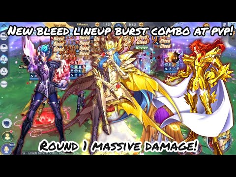 Saint Seiya: Awakening (KOTZ) - New Bleed Lineup Burst Combo at PvP! Massive Round 1 Damage!
