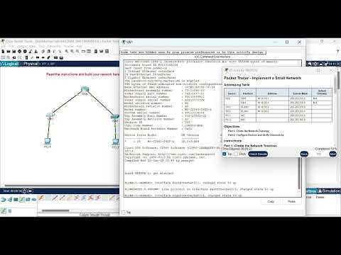 SRWE 1.6.1 Packet Tracer - Implement a Small Network