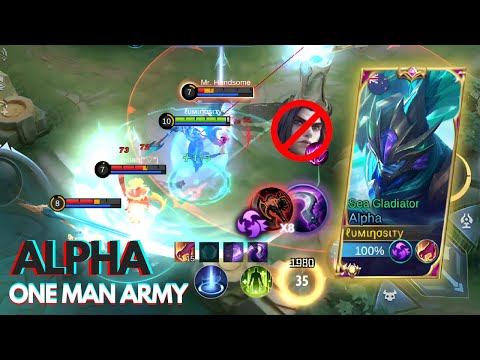 META DESTROYER! ALPHA DOMINATES LEOMORD JUNGLE! BEST ALPHA BUILD AND EMBLEM 2023 | Mobile Legends