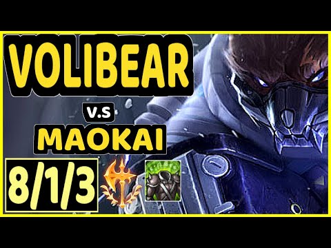 REVENGE (VOLIBEAR) vs MAOKAI - 8/1/3 KDA TOP CHALLENGER GAMEPLAY - NA