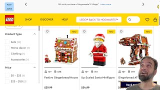 LEGO winter holiday reveals & thoughts: Gingerbread AT-AT & house, giant Santa, ornaments