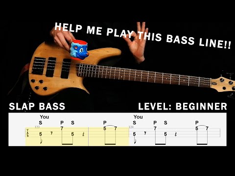 BEGINNER SLAP BASS call and response exercise (with TAB)