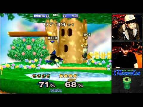 CT GamerCon 3 SSBM - Arkouda (Falco) vs. Slox (Fox) - Melee WR4