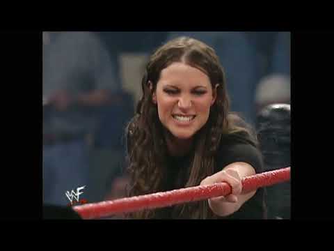 Triple H And Stephanie McMahon vs Kurt Angle And Trish Stratus 1-22-01