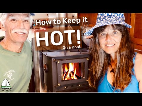 How to Heat a Boat: Our Cubic Mini Wood Burning Stove is HOT 🔥 HOT! (Patrick Childress Sailing #62)