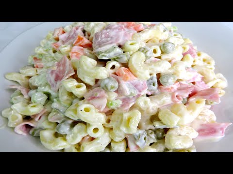 SOPA FRIA DE CODITOS ENSALADA DE CODITOS DE CREMA Y JAMON - RECETA FACIL | #iriscocinablog