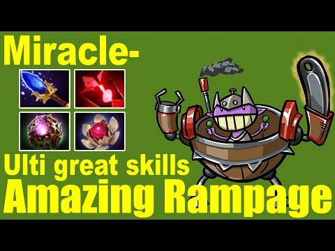 Miracle- Timbersaw - Ulti Great Skills - Amazing Rampage - Dota 2 Highlight