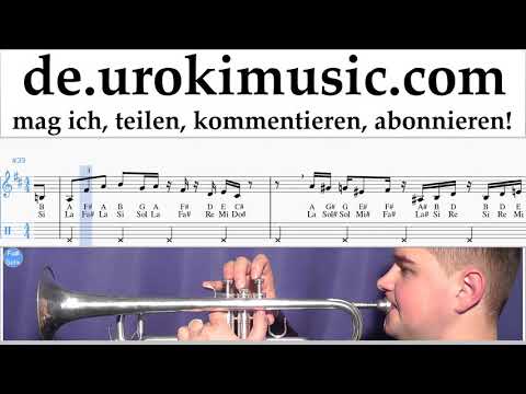 Trompete Lernen Super Mario Bros - Theme Tabulatur um-a995