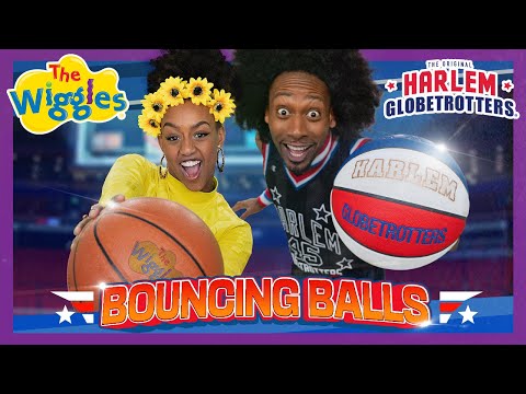 Bouncing Balls 🏀 The Wiggles feat. Harlem Globetrotters 🎶 Fun Basketball Song for Kids