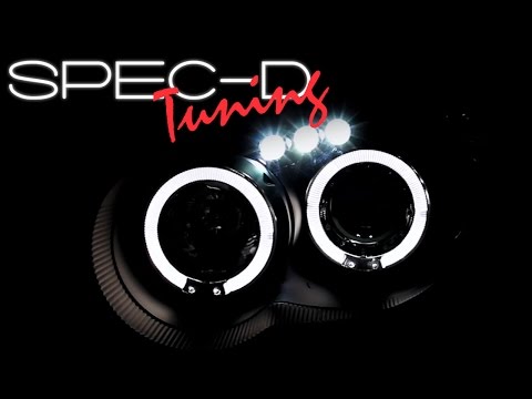 SPECDTUNING DEMO VIDEO: 2004-2005 SUBARU IMPREZA WRX STI RS OUTBACK LED PROJECTOR HEADLIGHTS