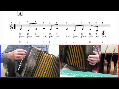 The Keel Row -  One Row Melodeon In C Tutorial Excerpt