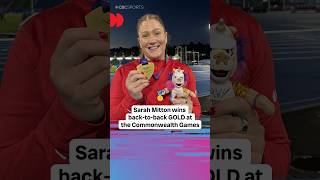 Canada’s Sarah Mitton defended her Commonwealth Games shot put title????????