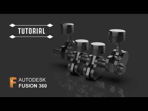 How to design Engine | Piston & Crank Shaft assembly in Autodesk Fusion 360