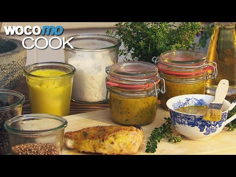 Grillsauce selbstgemacht - Honig-Senf-Grilllack mit Thymian