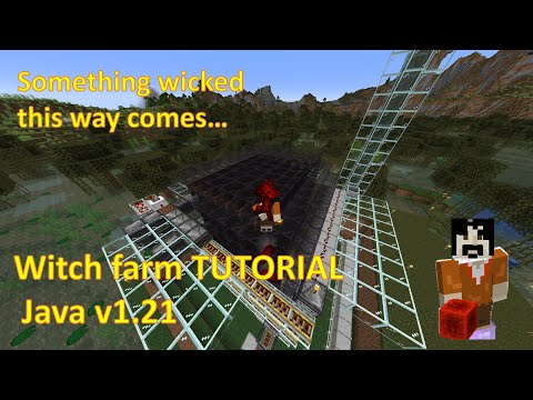 Easy Witch Farm - Near Max Rates, 8k Redstone/Hour - Java 1.21 — Minecraft farm tutorial thumbnail