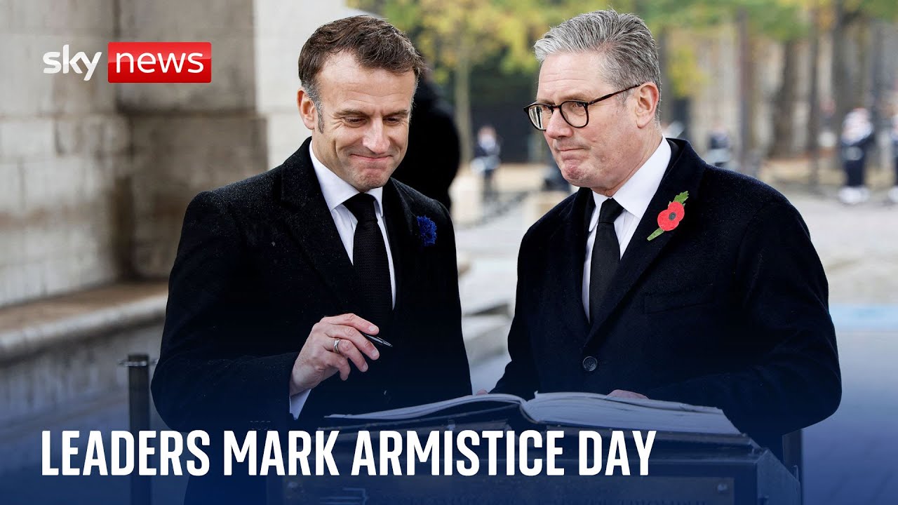 Starmer joins Macron on Armistice Day in Paris