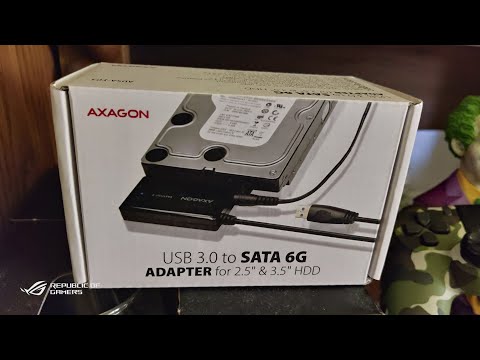 AXAGON ADSA-FP3 USB3.0 – SATA 6G HDD FASTPort3 adapteris, įsk. AC video