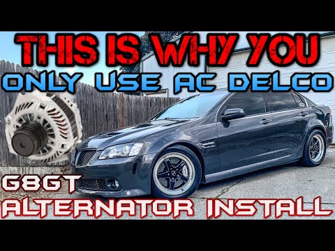How to do a G8 Alternator install and why to only use AC Delco
