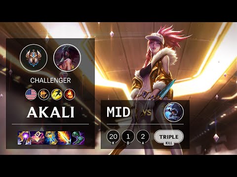 Akali Mid vs Talon - NA Challenger Patch 11.9