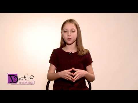 Bianca Grițcu - Cursant la Dicție cu Vera Nastasiu