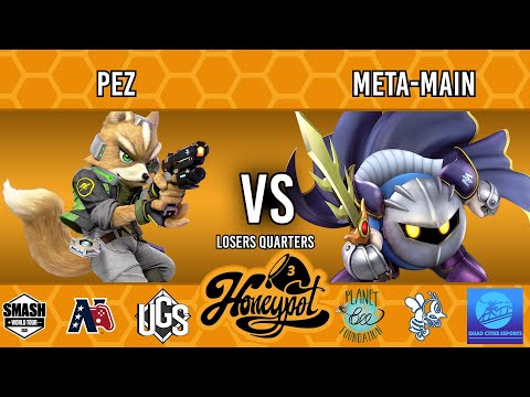 Honeypot 3: Fight For The Bees  -  Losers Quarters  -  PeZ(Fox) Vs. Meta-Main(Meta Knight)