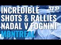 Incredible Rallies in Crazy Nadal v Fognini Match | Coupe Rogers 2019