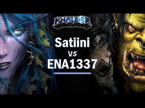► WarCraft 3 - Satiini (NE) vs. ENA1337 (Orc) - Nightelf vs. Orc